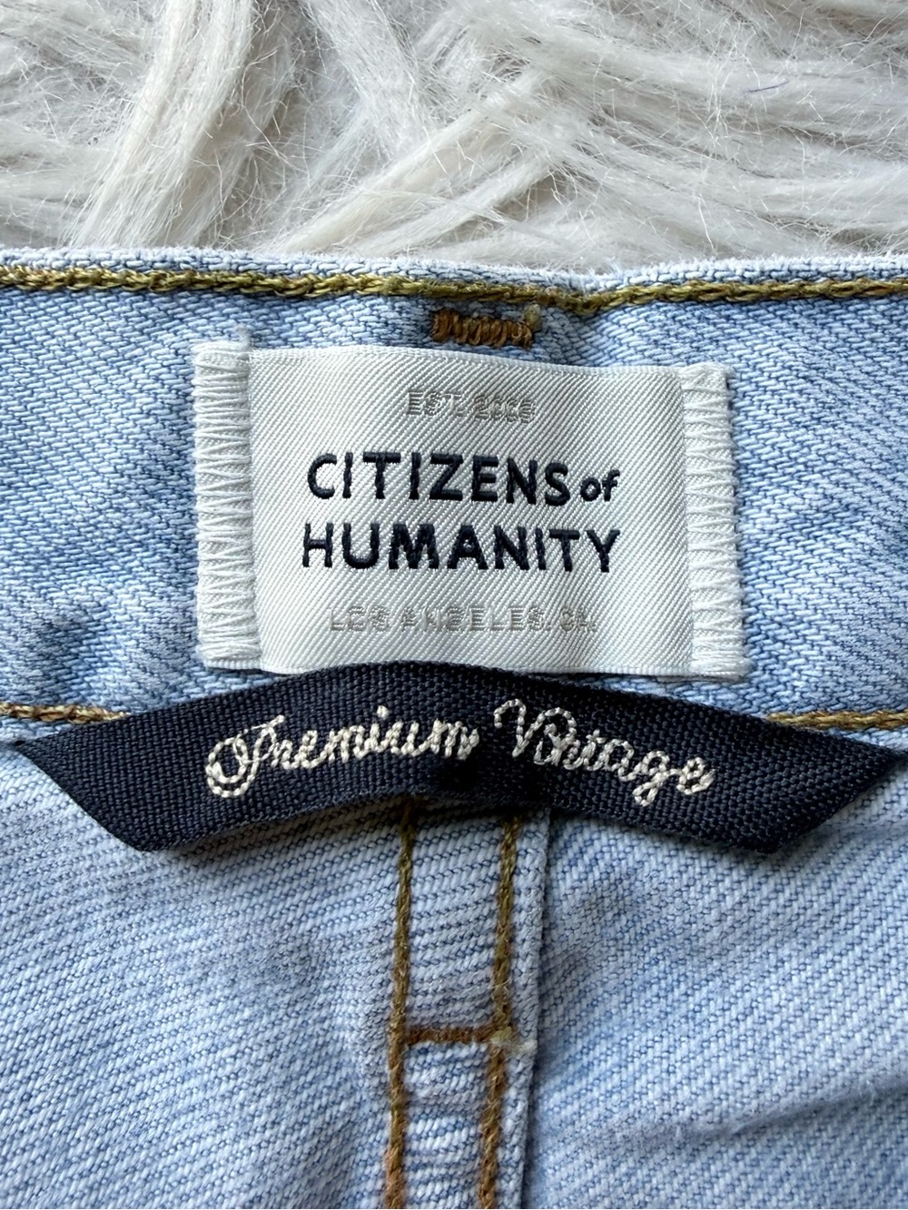 Citizens of Humanity COH Ayla Denim Jeans 24 Light Wash Baggy Wide Leg - Picture 8 of 16